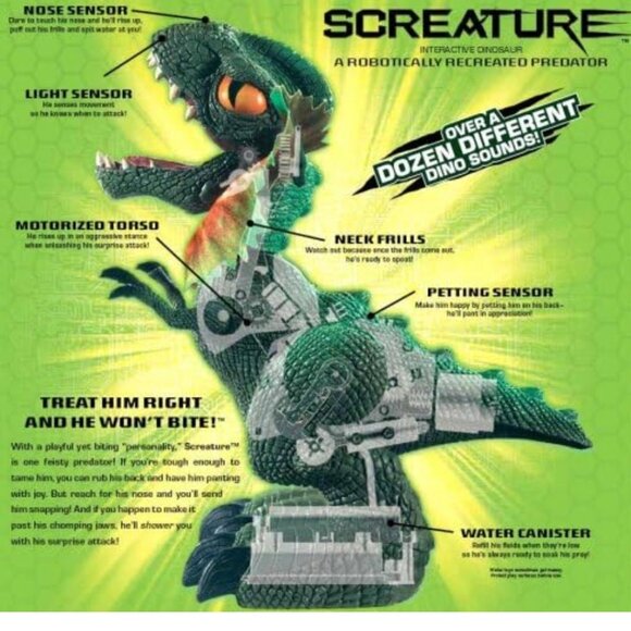 Jurrasic Park Screature Interactive Dinosaur - Picture 6 of 6